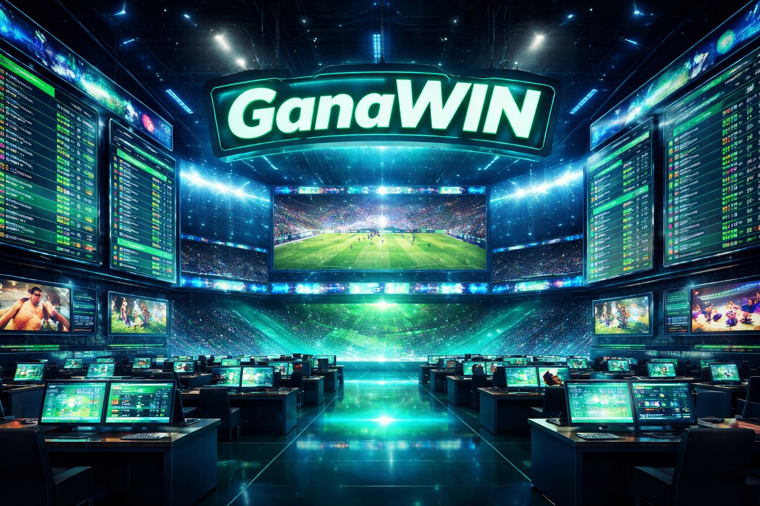 Plataforma de apuestas deportivas GanaWIN con mercados de partidos en vivo